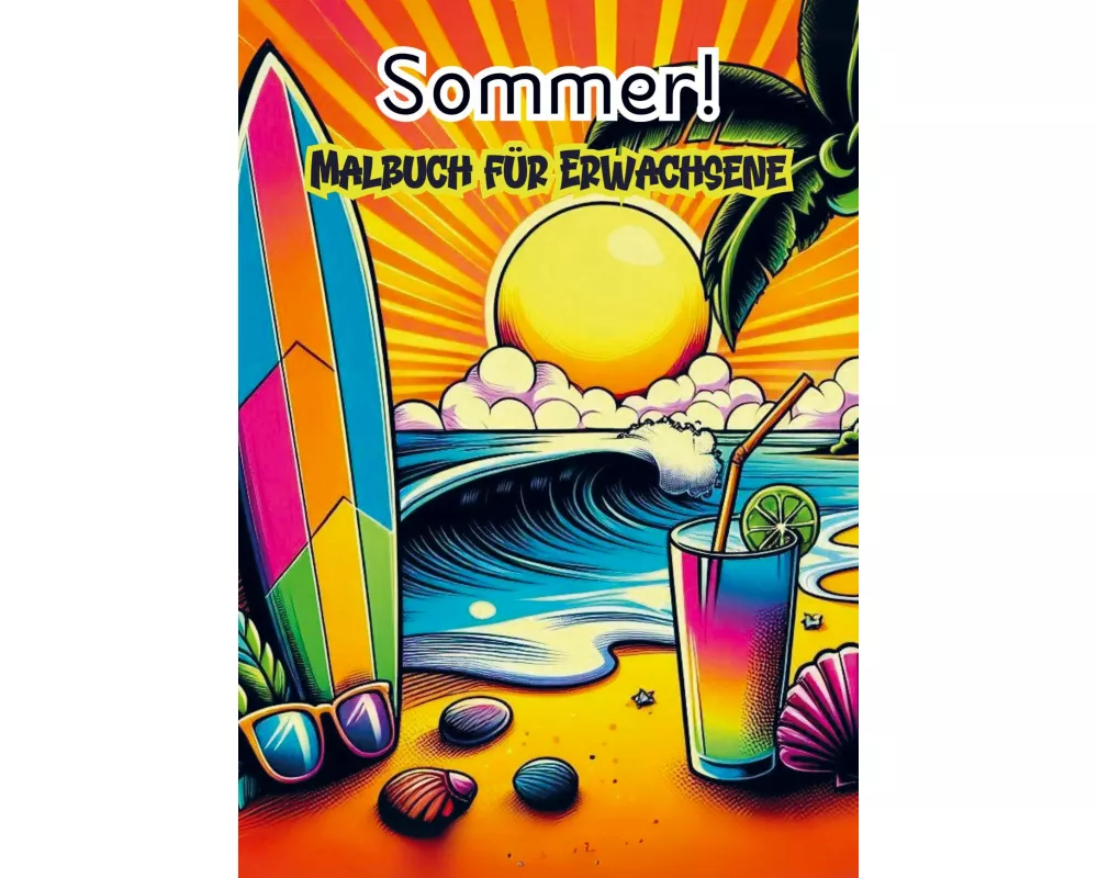 Malbuch fùr Erwachsene - Sommer!