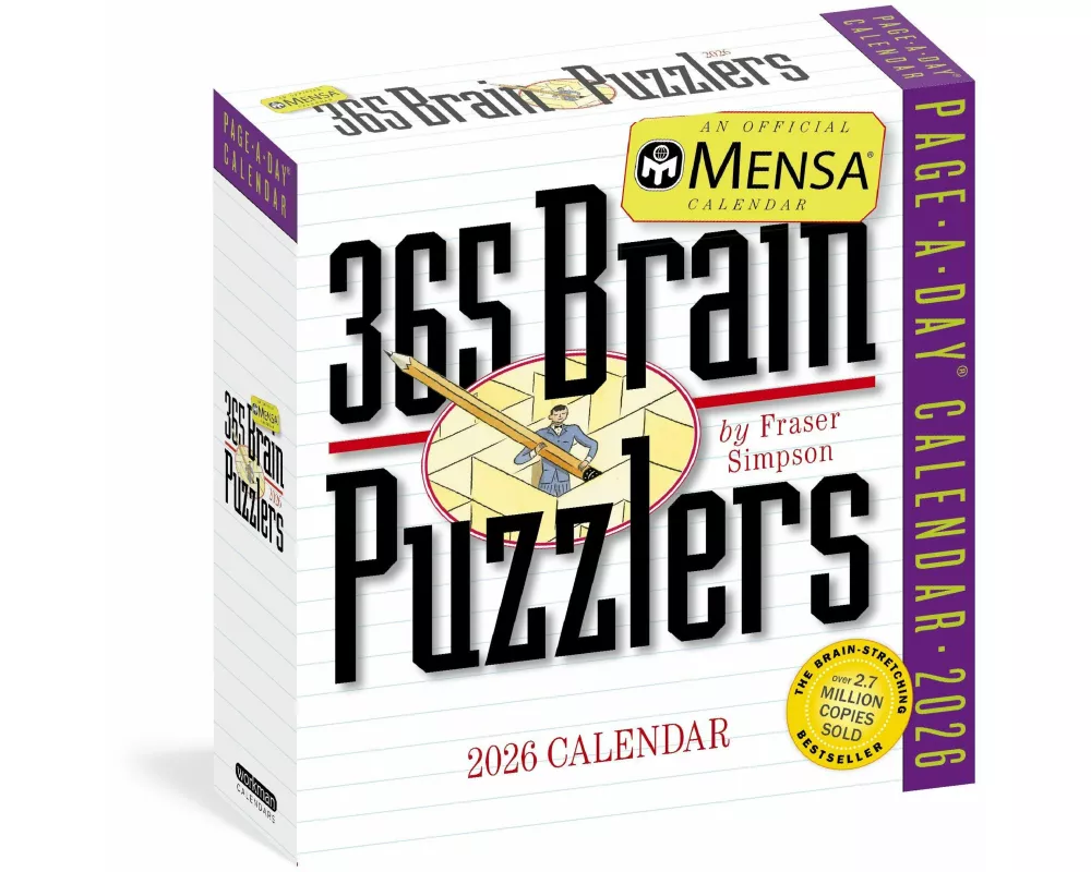 Mensa 365 Brain Puzzlers Page-A-Day(r) Calendar 2026