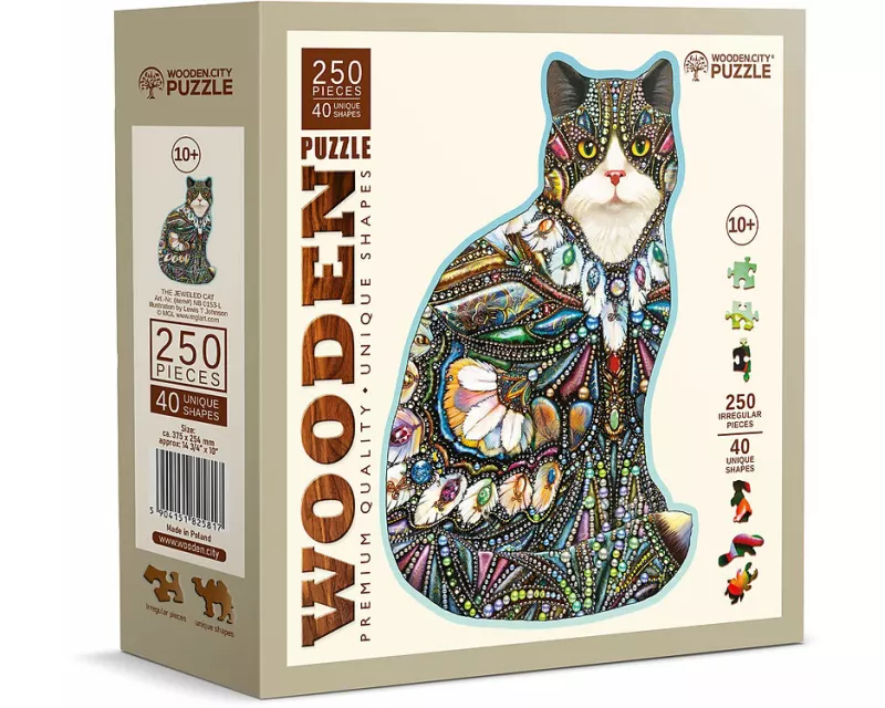Holzpuzzle L The Jeweled Cat
