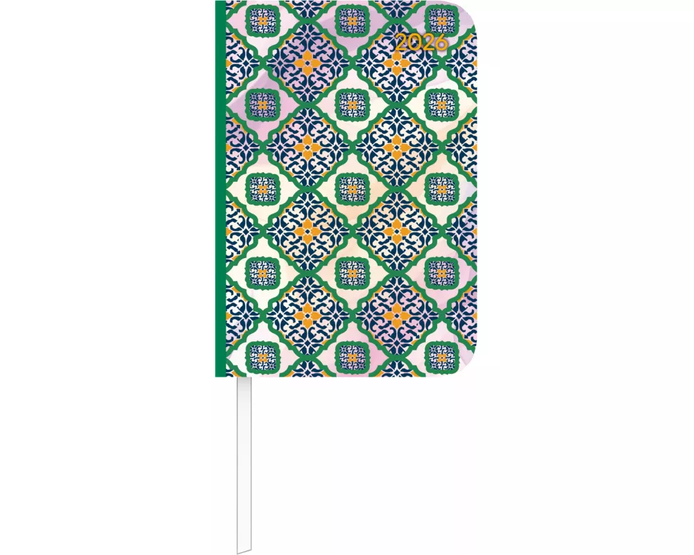 Alpha Edition - Lady Journal Mini Oriental 2026 – Taschenkalender 8×12 cm – Weekly – 144 Seiten – kompakter Terminplaner im orientalischen Muster – ro