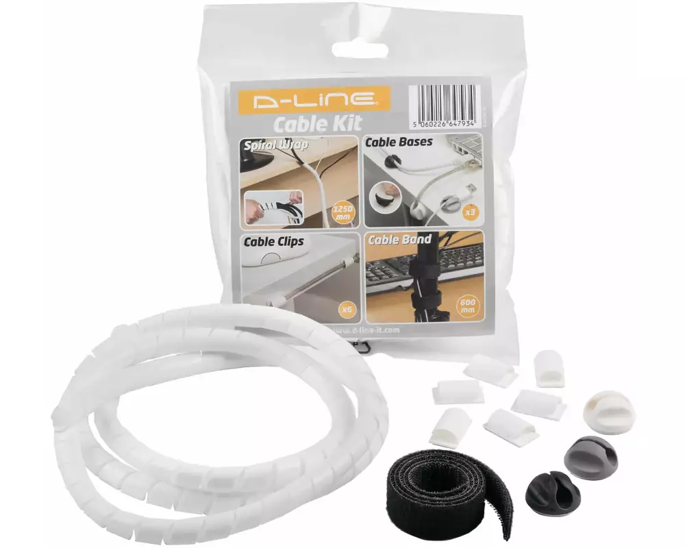 STEFFEN Kabelmanagement Set D-Line Weiss