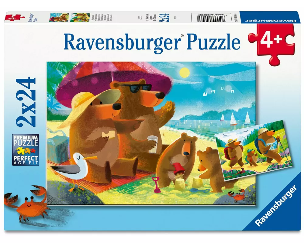 Kinderpuzzle 2x24 Teile - Urlaubsträume