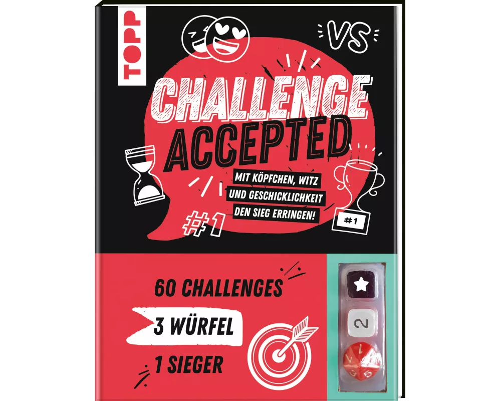 Challenge accepted! Mit 3 Würfeln und 60 Challenges