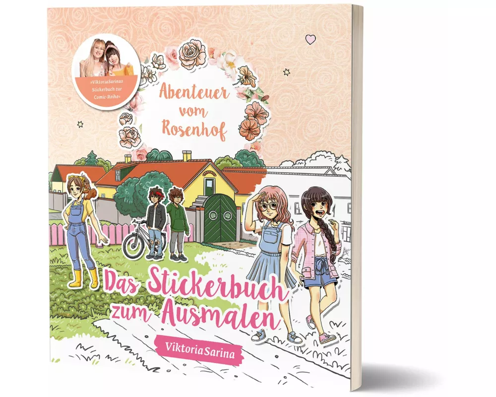 Abenteuer vom Rosenhof: Das Stickerbuch zum Ausmalen