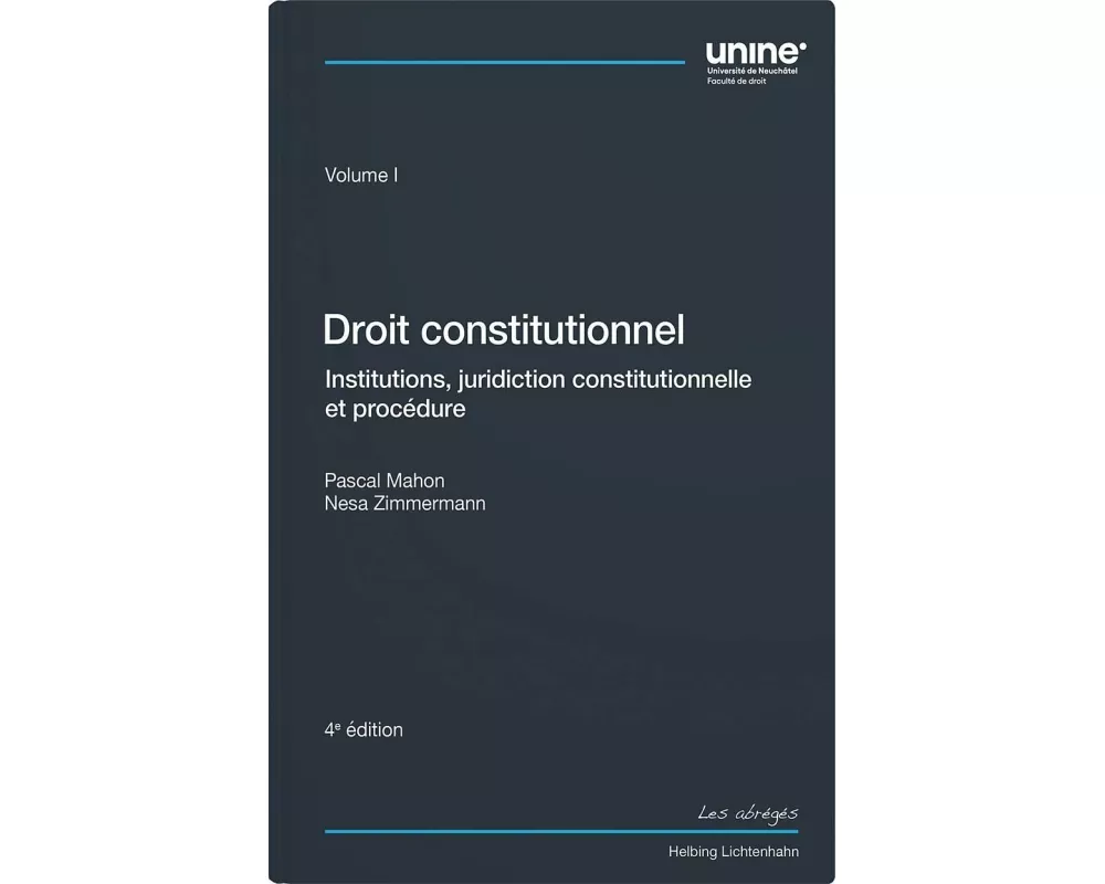 Droit constitutionnel Volume I
