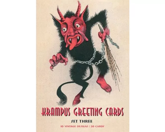 Krampus Greeting Cards Set Three