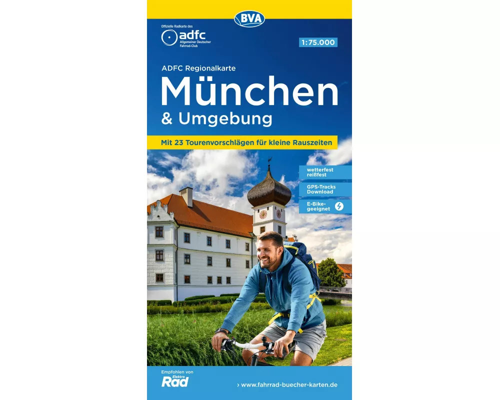 BVA ADFC Regionalkarte München und Umgebung 1:75.000