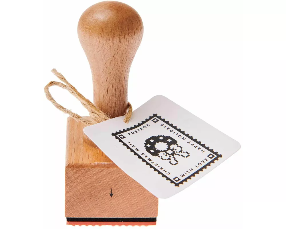 Stempel Weihnachtspost, Kranz FSC 100% 32 x 45 x 70 mm
