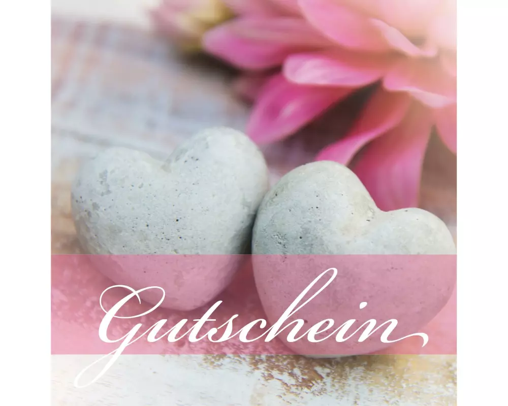 Natur Verlag Gutscheinkarte Steinherze 14.5 x 14.5 cm, 6 Stück