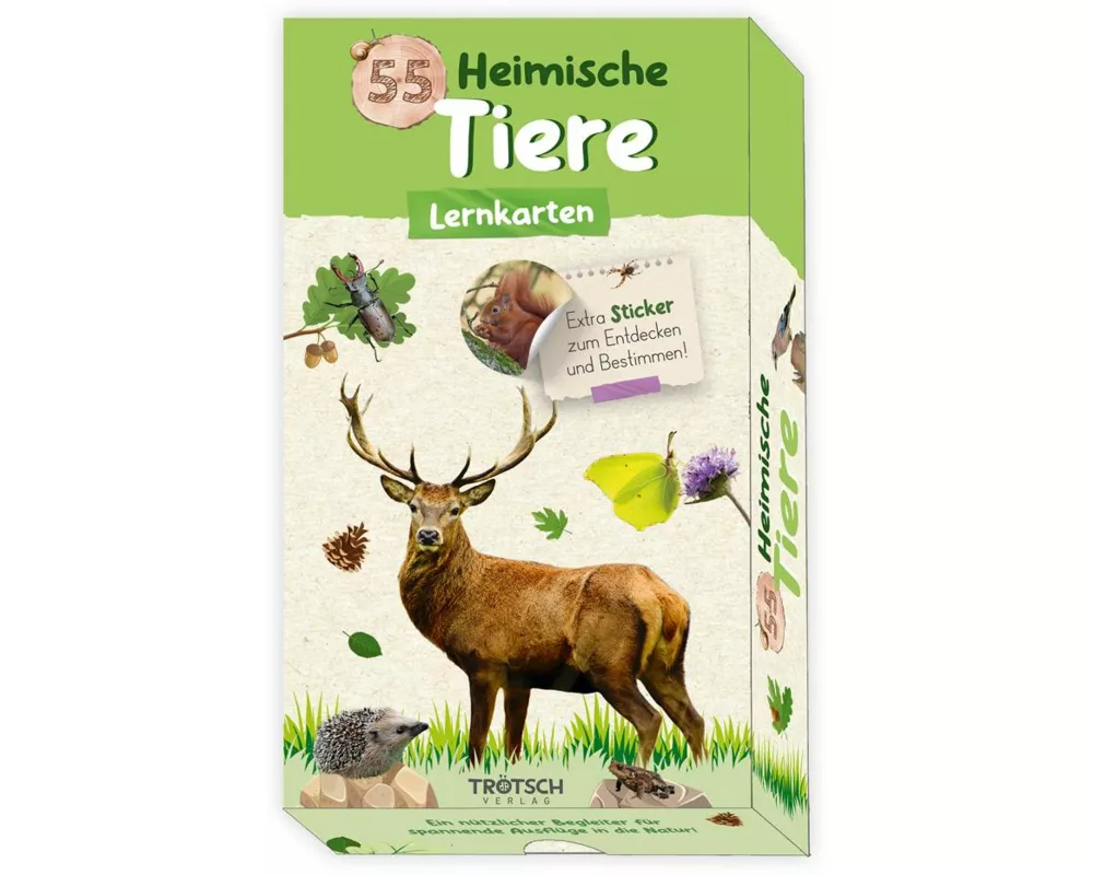 Trötsch 55 Lernkarten Heimische Tiere