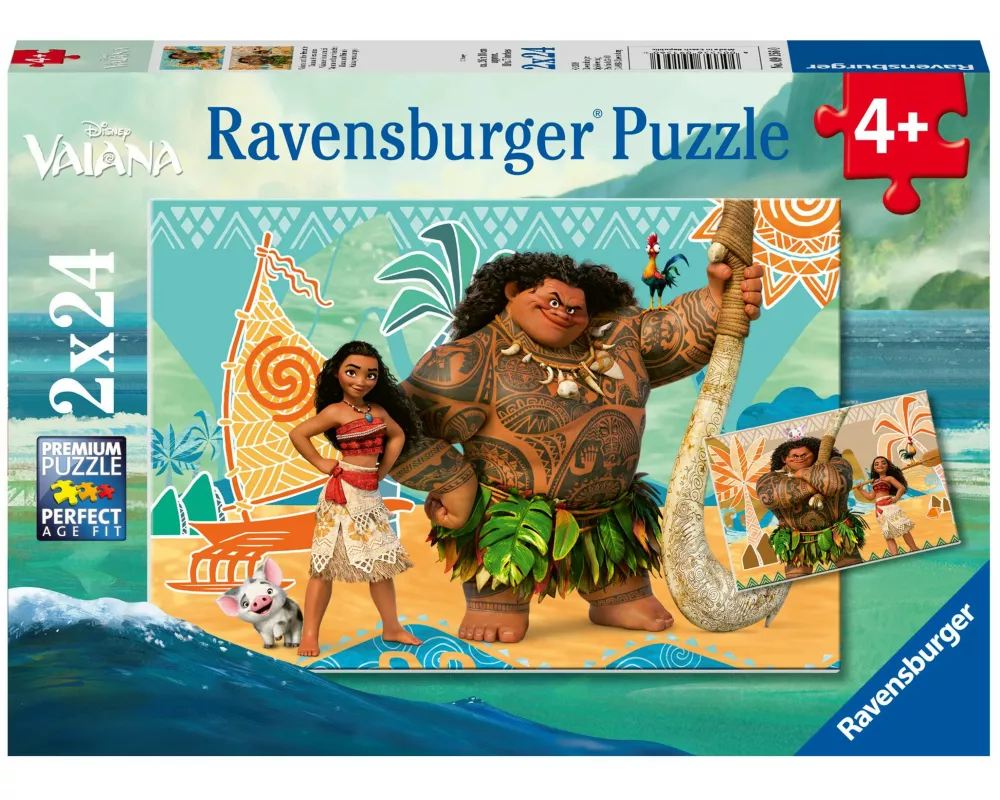 Kinderpuzzle 2x24 Teile - Disney Vaiana