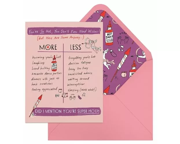 6-Pack Em & Friends Julia Rothman Love More/Less Greeting Cards