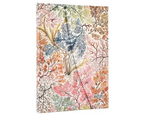 2026 Anemone (William Kilburn) Midi 12-month Verso Hardcover Flexi Dayplanner 2026 (Wrap Closure)
