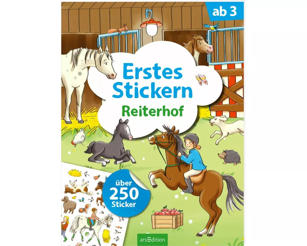 Erstes Stickern – Reiterhof