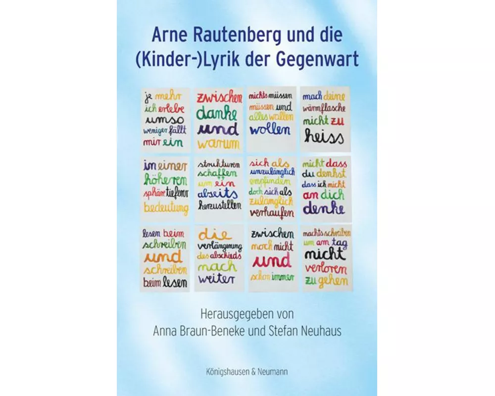 Arne Rautenberg und die (Kinder-)Lyrik der Gegenwart