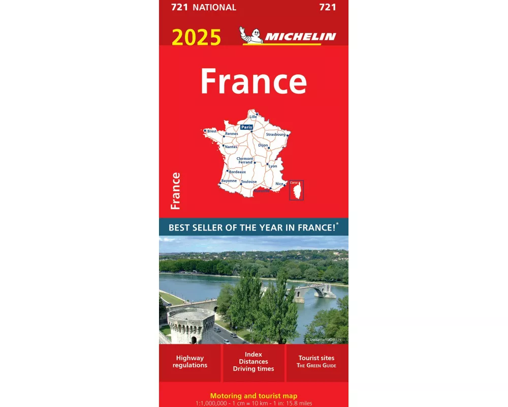 France 2025 - Michelin National Map 721
