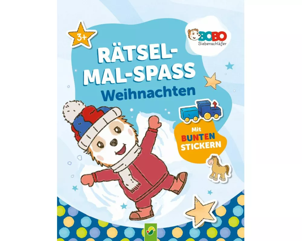 Bobo Siebenschläfer Rätsel-Mal-Spaß Weihnachten. Für Kinder ab 3 Jahren