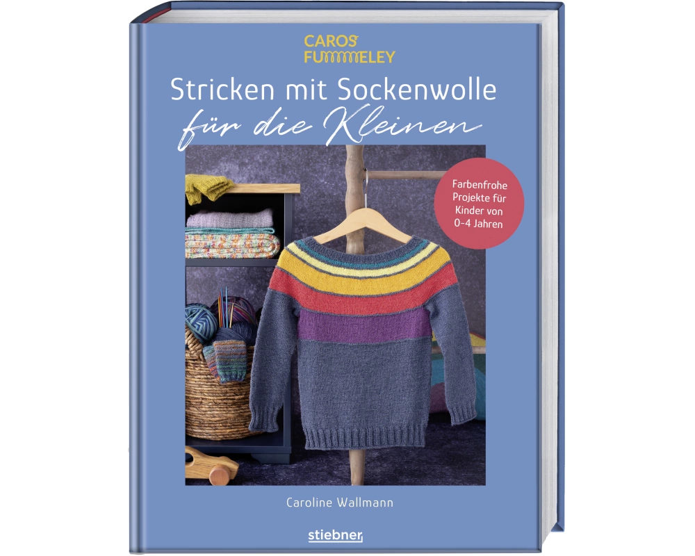 Stricken mit Sockenwolle für die Kleinen