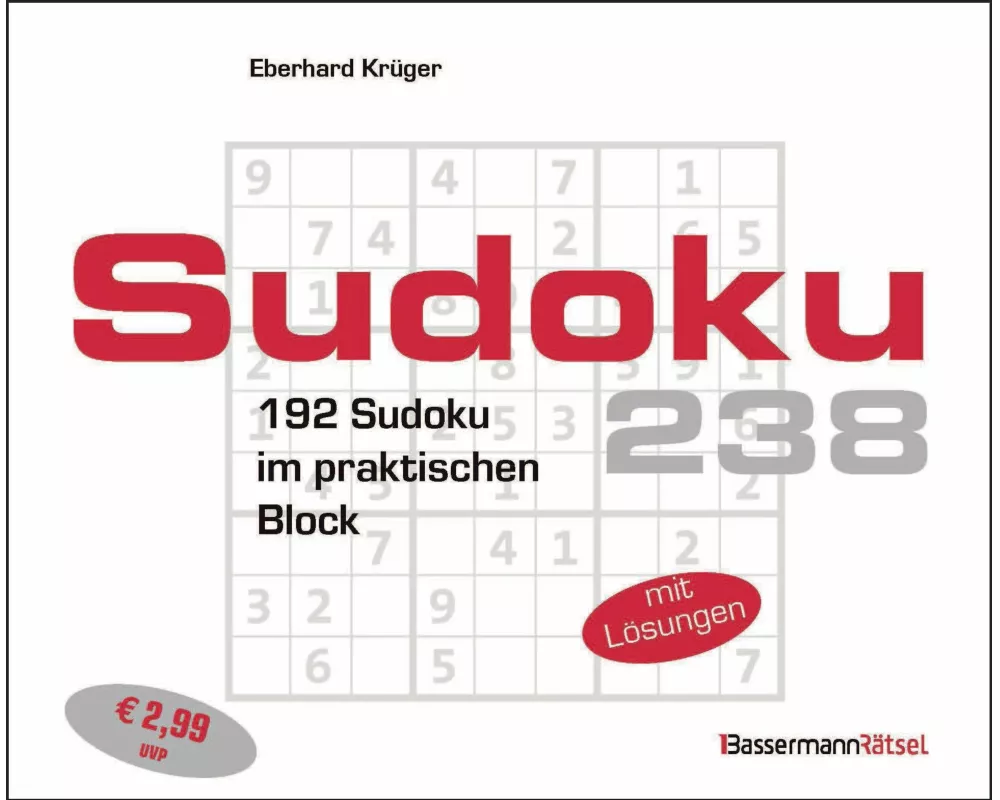 Sudokublock 238 (5 Exemplare à 2,99 €)