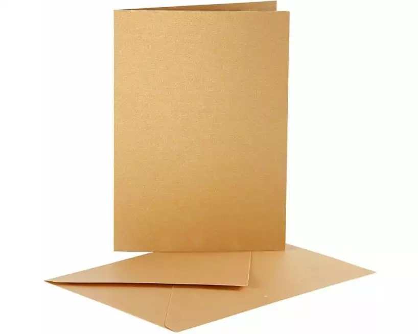 Creativ Company Blankokarte Gold, 10 Stück