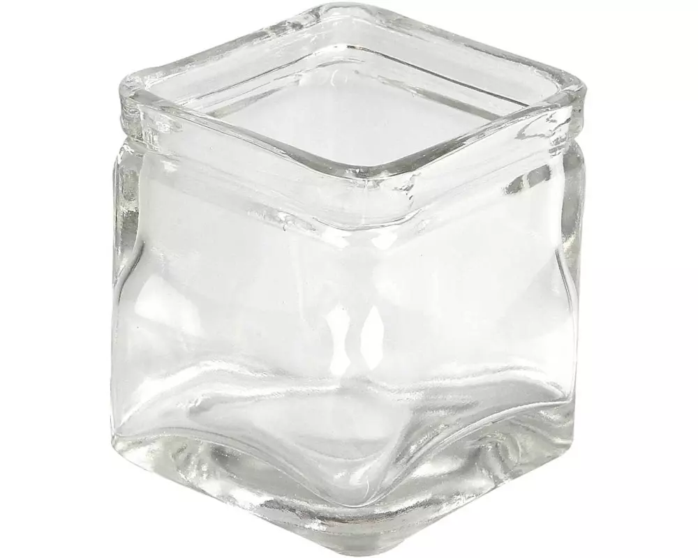 Creativ Company Kerzengefäss 5.5 x 5.5 x 5.5 cm, 12 Stück