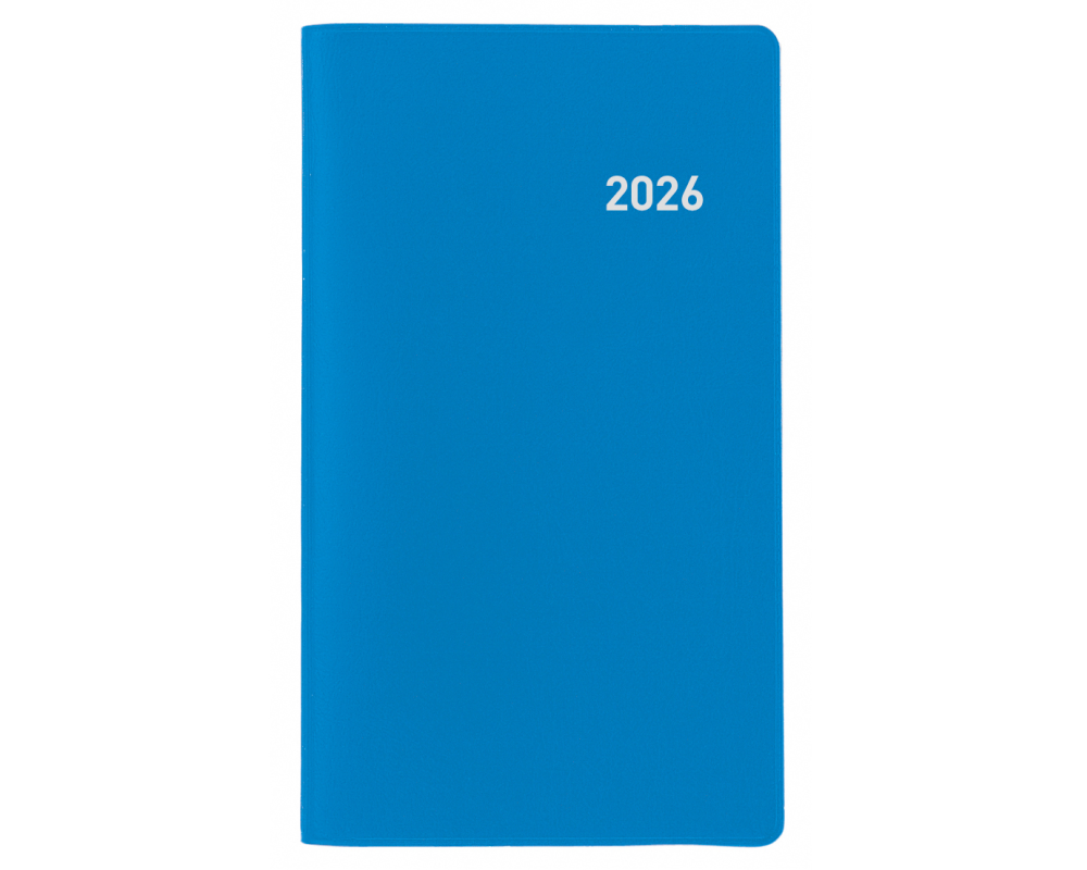 BIELLA Planer Paris 2026 851512050026U 1M/2S blau ML 7.5x12.6cm