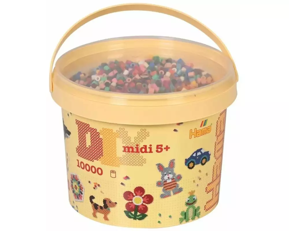 Hama Bügelperlen Midi Volltonmix,10.000 Stück