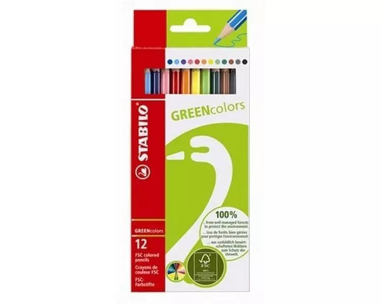 STABILO Farbstifte Greencolors 12 Stück