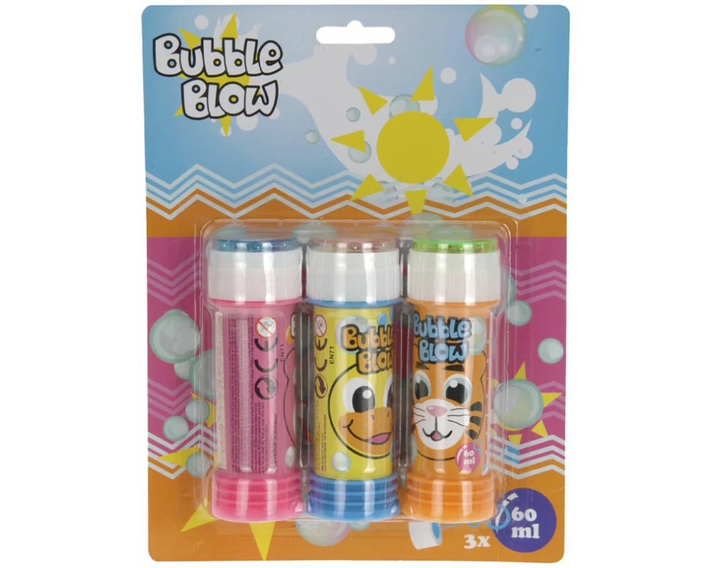 FS-STAR Seifenblasen 60ml 3er Set Tiermotive