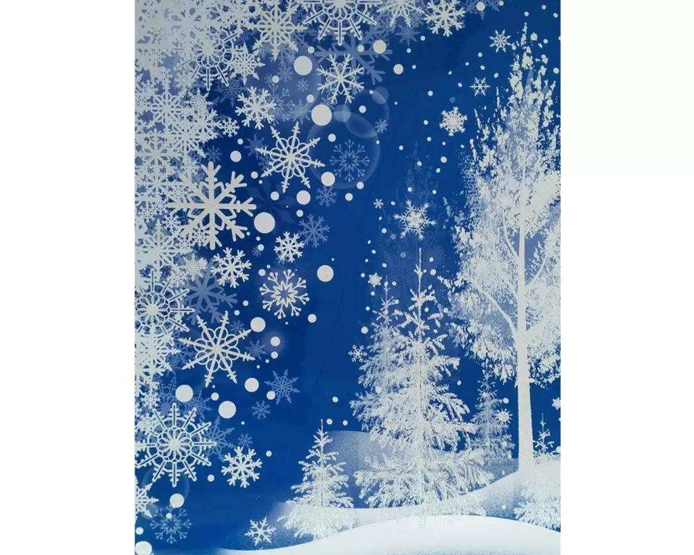 Dameco Fensterbild Schneeflocken 29 x 41 cm