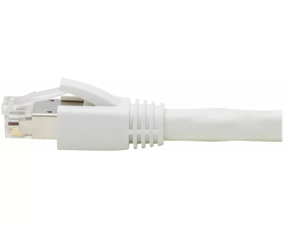 EATON TRIPPLITE Cat8, 25G/40G-Certified, Snagless, Shielded, S/FTP Ethernet Cable, RJ45, M/M, PoE, White, 6ft. 1.83m