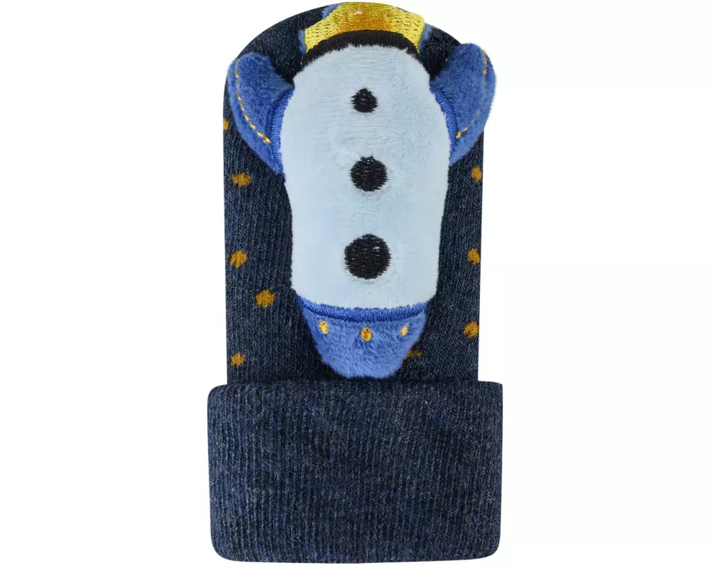 Sterntaler Rasselsocken Rakete Blau meliert