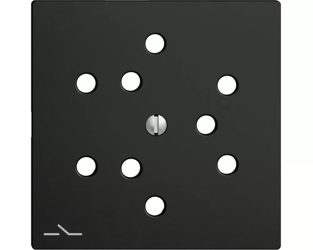 Feller EDIZIOdue Abdeckset 3x T12 getrennt, Schwarz