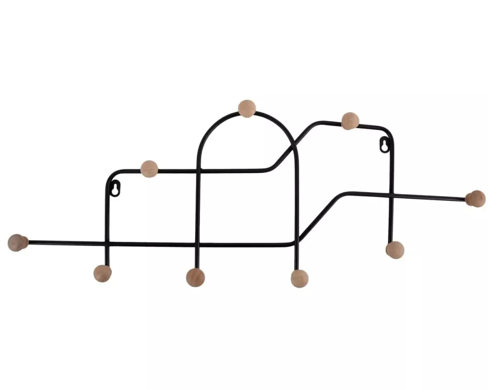 present time Wandgarderobe Maze 71 x 27 cm, Schwarz