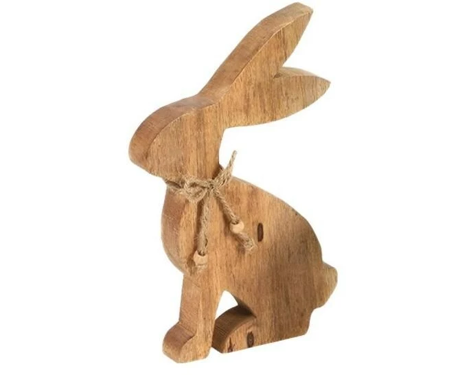 CHALET Aufsteller Hase Robin L 16 x 3 x 23 cm, Braun