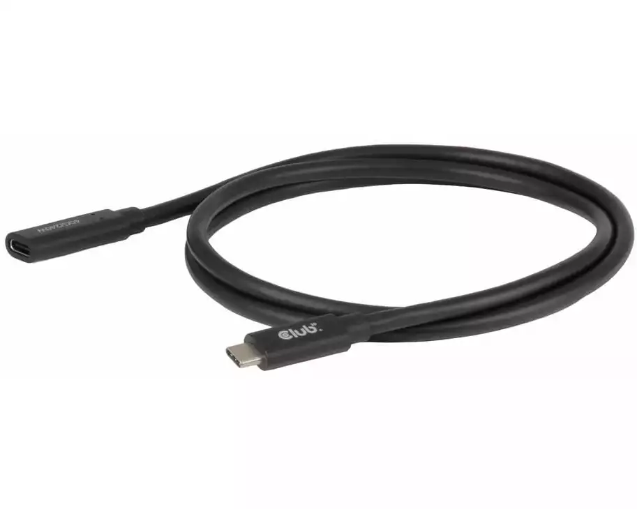 Club 3D Verlängerungskabel CAC-2502 USB-C, 1m, Schwarz