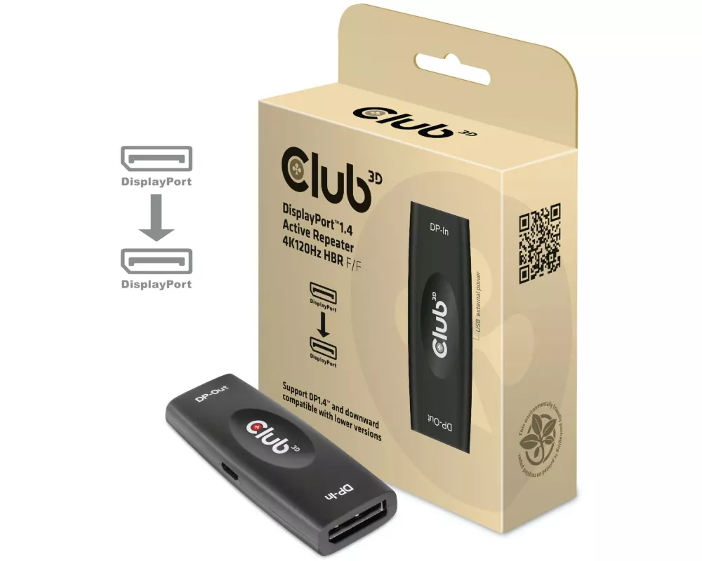 Club 3D DP 1.4 Aktiver Repeater 4K120Hz DisplayPort - DisplayPort