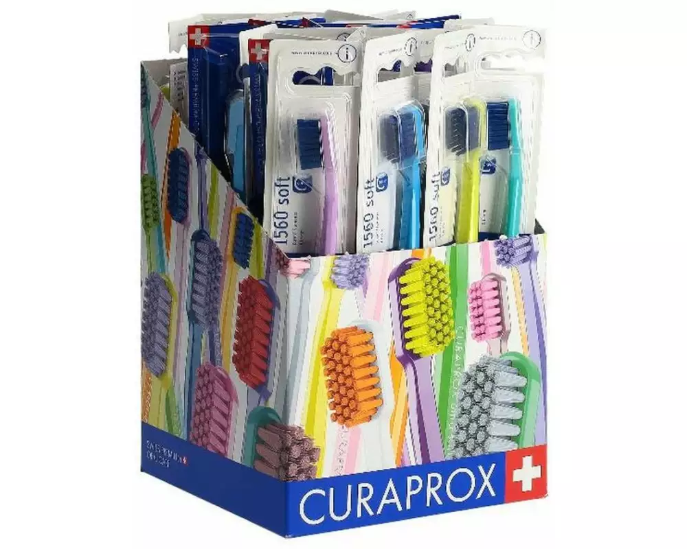 CURAPROX Handzahnbürste CS 1560 soft Box 36 Stück, assortiert