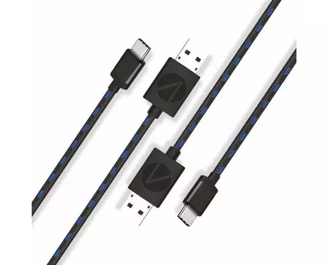 Stealth-Gaming USB-Ladekabel 2x Twin Play + Charge Cables USB-A - USB-C 3 m