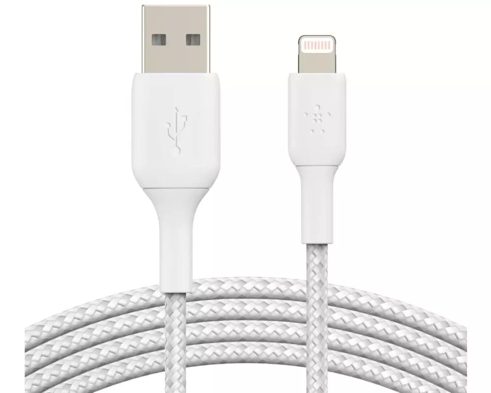 Belkin USB-Ladekabel Braided Boost Charge USB-A - Lightning 2 m