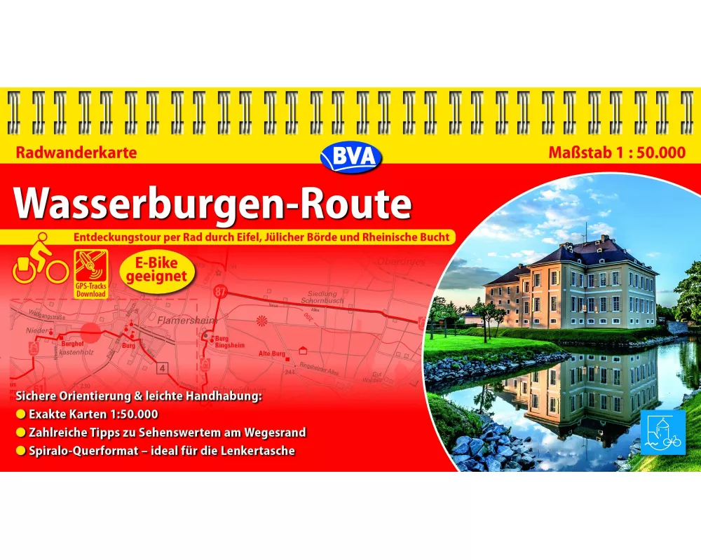 BVA Kompakt-Spiralo Wasserburgenroute Radwanderkarte