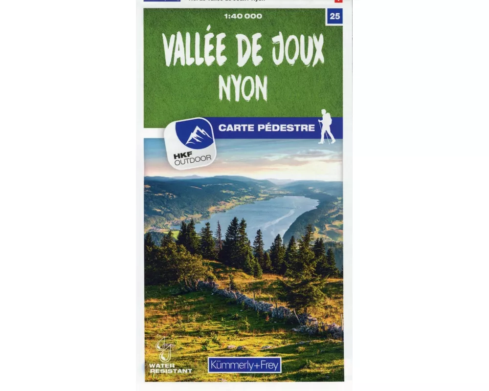 Kümmerly+Frey Wanderkarte 25 Vallée de Joux 1:40.000