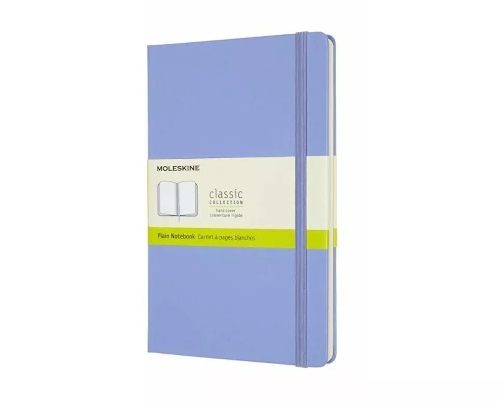 Moleskine Notizbuch Large/A5, Blanko, Fester Einband, Hortensien Blau