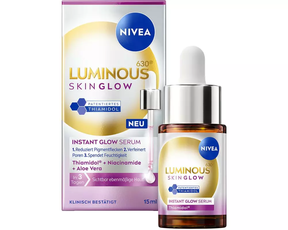 NIVEA Gesichtsserum Luminous630 Skin Glow Instant 15 ml