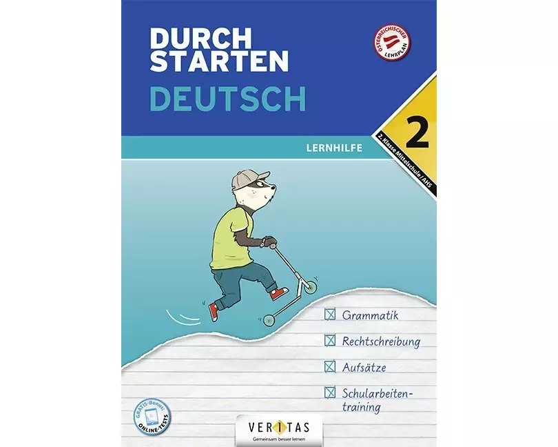 Durchstarten Deutsch 2. Klasse Mittelschule/AHS Lernhilfe