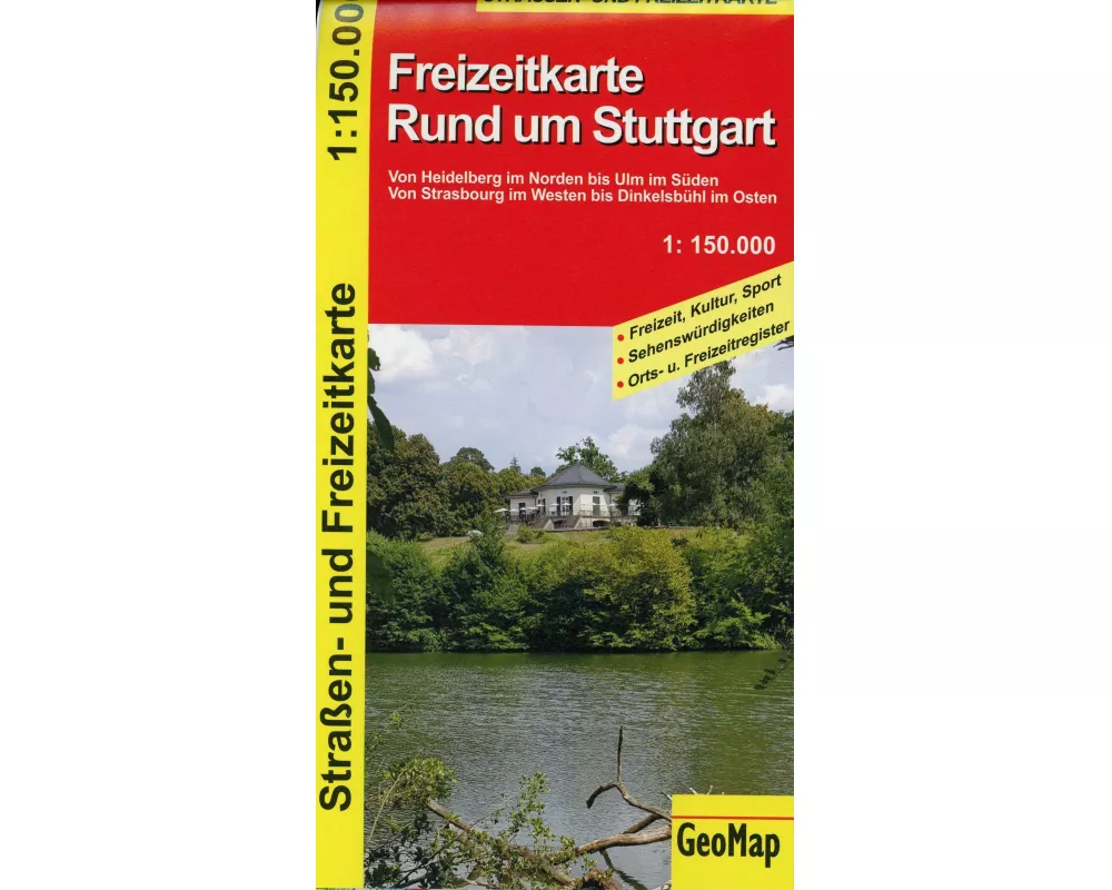 Rund um Stuttgart - Freizeit- und Strassenkarte