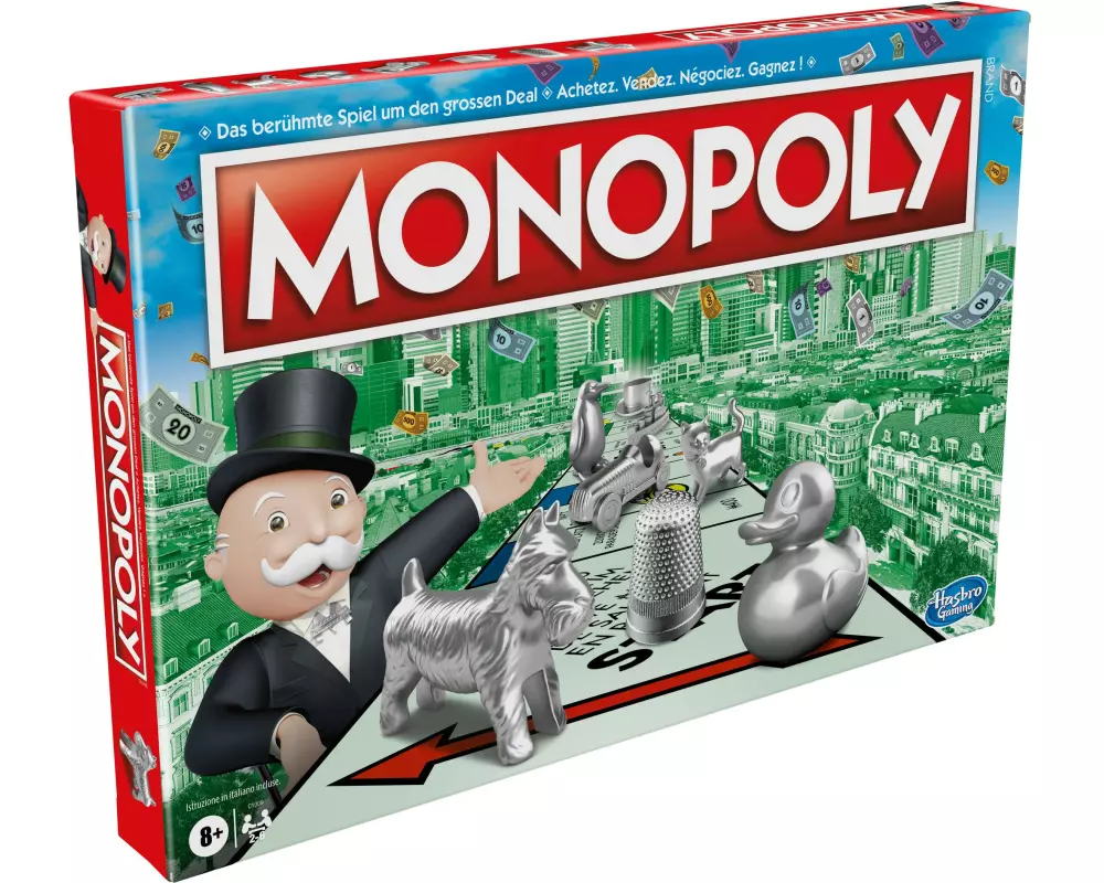 Hasbro Familienspiel Monopoly Swiss Edition (DE/FR/IT)