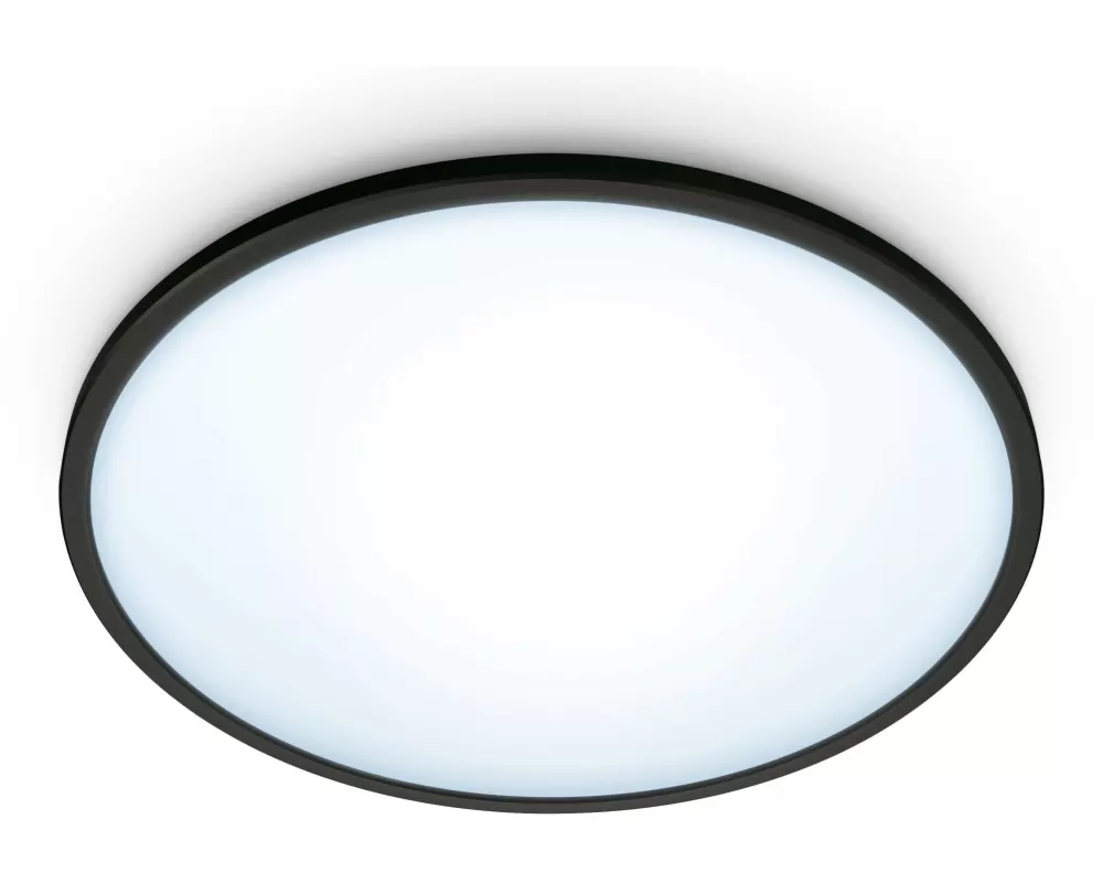 WiZ Deckenleuchte SuperSlim 16W Tunable White Schwarz Einzelpack