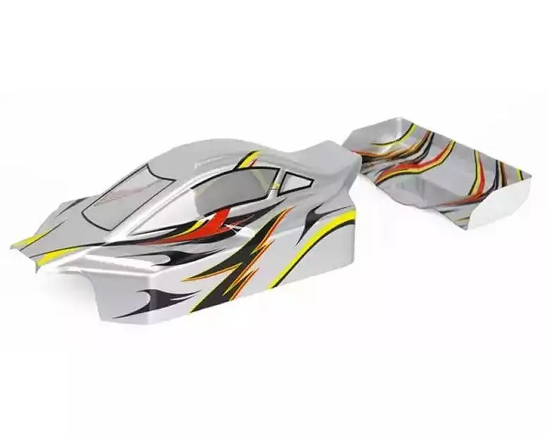 Hobbytech Karosserie Buggy Survolt Sport Style 2 Silber, Spoiler, 1:10