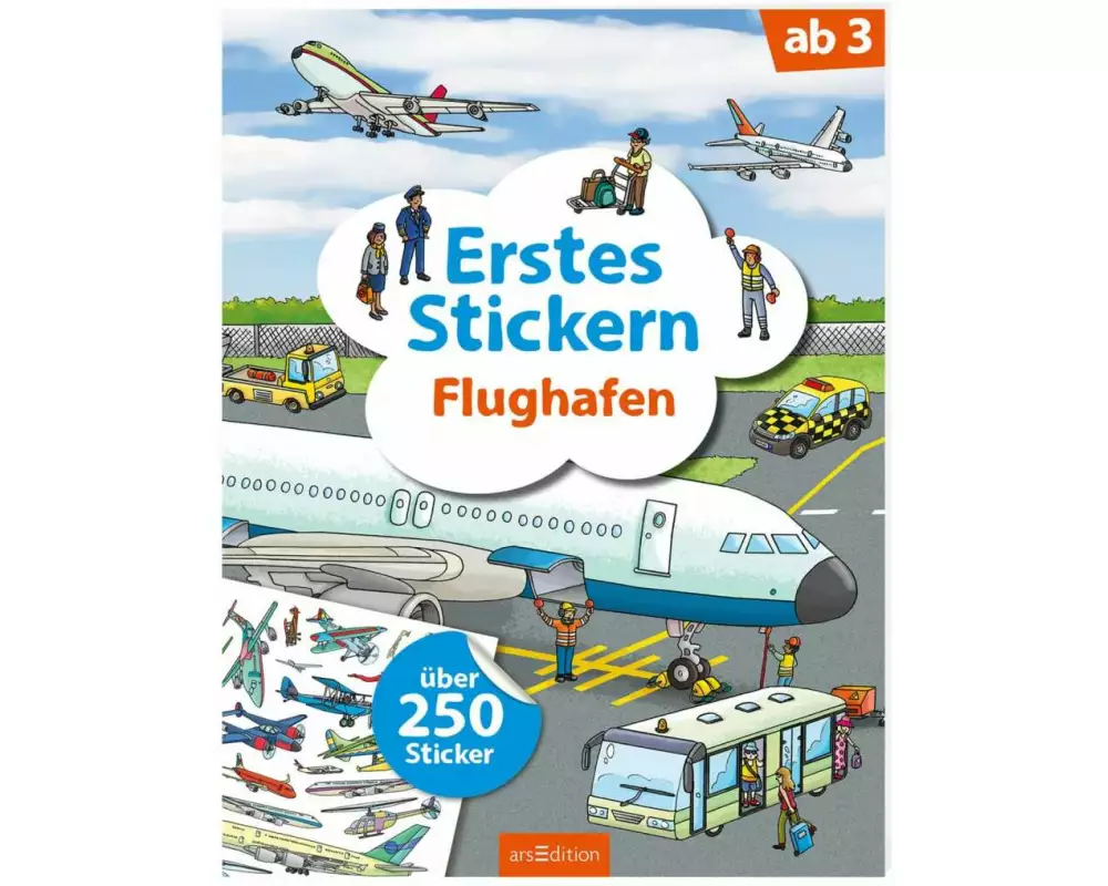 Erstes Stickern – Flughafen